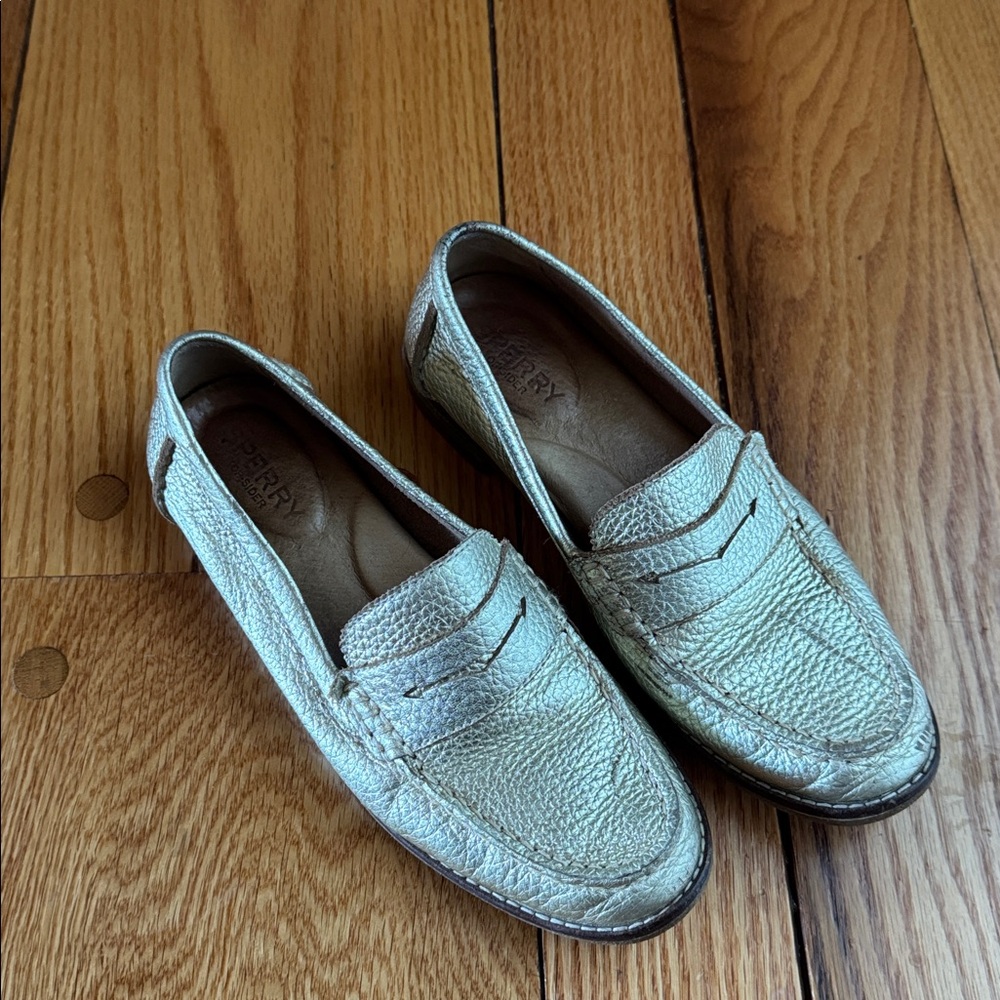 Sperry Gold Loafers for Women